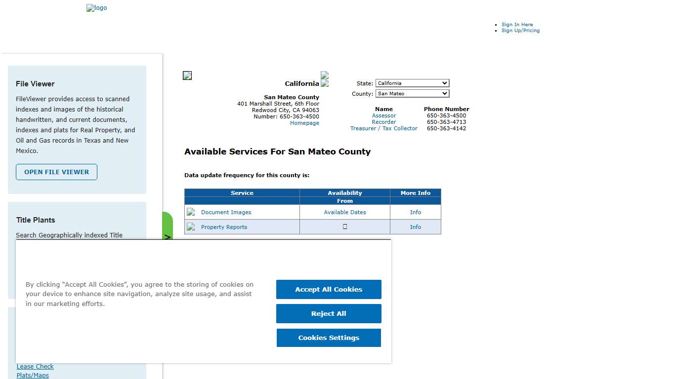 Search San Mateo County Public Property Records Online | CourthouseDirect.com